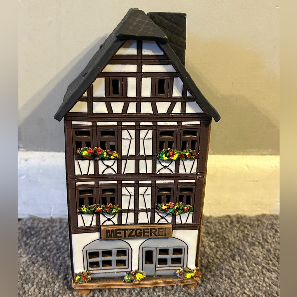 Vintage Handmade Dutch Ceramic Village House